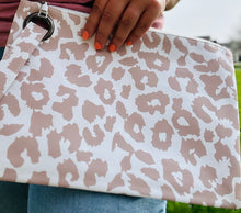 Load image into Gallery viewer, White Leopard Oversized Wristlet
