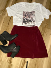 Load image into Gallery viewer, London Burgundy Skirt
