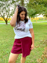 Load image into Gallery viewer, London Burgundy Skirt
